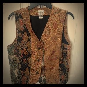 Vintage Chico's Multi-pattern vest